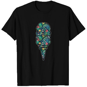 Discover Ice Cream Tropical Floral Flower T Shirts