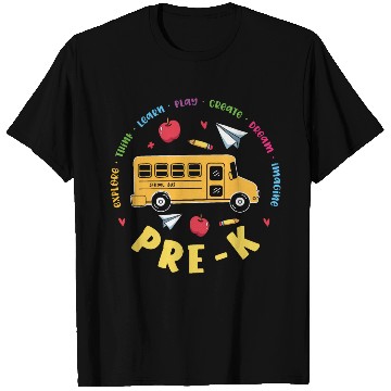 Discover Pre-K School Bus T Shirts