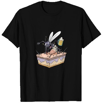 Discover Insect Mosquito Drinking Beer Mosquitoes T Shirts