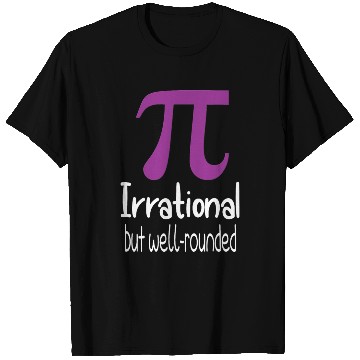 Discover Womens Purple Pi Irrational but Well Rounded Pi T Shirts