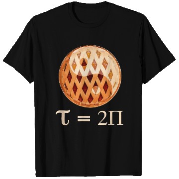 Discover Tau 2x Pi Day T Shirts Funny Tau Day Maths Clothing