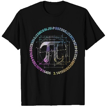 Discover Pi novelty circle watercolor T Shirts for Pi Day