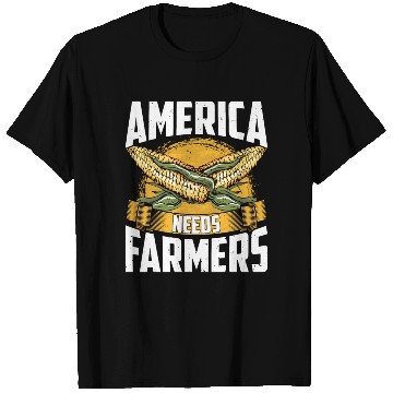 Discover America Needs Farmers Funny Corn Farming T Shirts