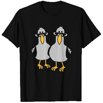 Discover 2 seagull friends team T Shirts
