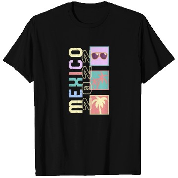 Discover Mexico 2022 T Shirts, Mexican Sunglasses Palm Tree