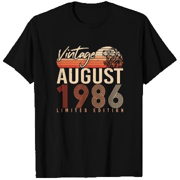 Discover Year Of Construction 1986 In August T Shirts