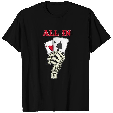 Discover Poker Player Poker Cards 7 2 Skeleton Hand Poker T Shirts