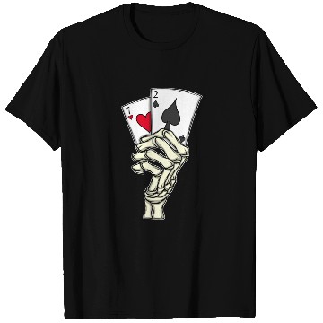 Discover Poker Player Poker Cards 7 2 Skeleton Hand Poker T Shirts