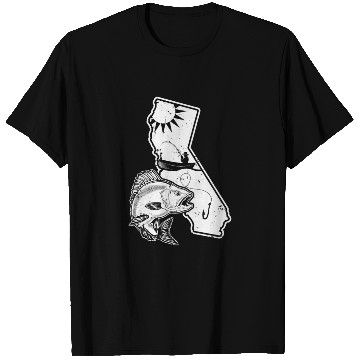 Discover Retro California Fishing Surfen Fun T Shirts