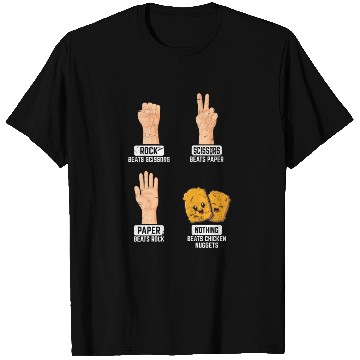 Discover Rock Paper Scissors Nothing Beats Chicken Nuggets T Shirts