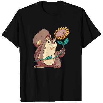 Discover Wildlife Animal Squirrel & Sunflower-Themed T Shirts