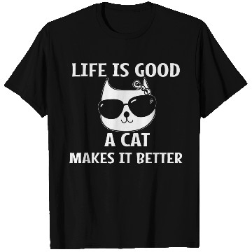 Discover a Cat makes it better Cat Lover Animal T Shirts