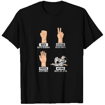 Discover Rock Paper Scissors Nothing Beats Jiu Jitsu BJJ Ji T Shirts