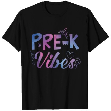 Discover Pre-k Vibes Back To School Tie Dye Teacher Student T Shirts