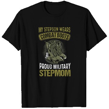 Discover My Stepson Wears Combat Boots Proud Military Step T Shirts