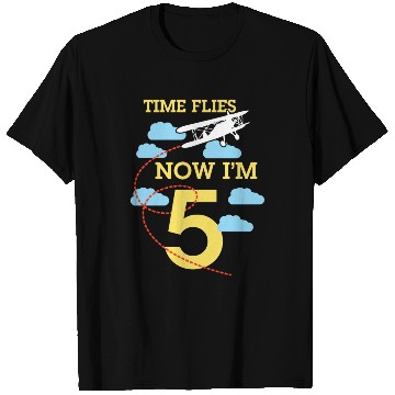 Discover 5th Birthday Boys Airplane 5 year old Birthday T Shirts