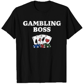 Discover Gambling Boss Casino Poker Gaming Place Poker T Shirts