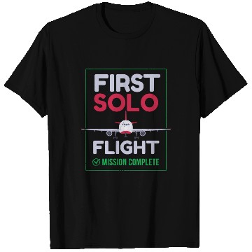 Discover First Solo Flight Airplane First Flight T Shirts
