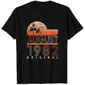 Discover 40th Birthday August 1982 T Shirts