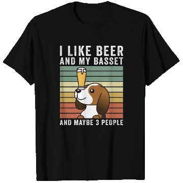 Discover I Like Beer And My Basset Hound T Shirts