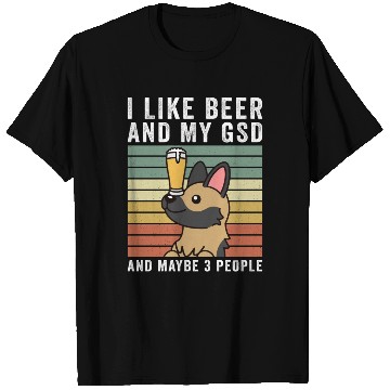 Discover I Like Beer And My German Shepherd T Shirts