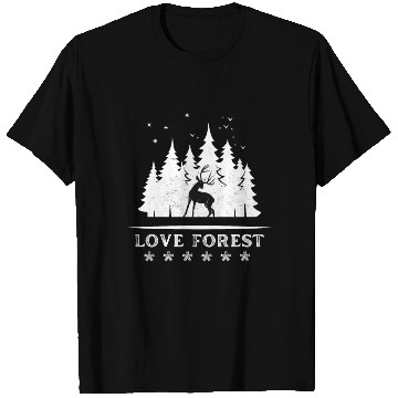 Discover Love forest deer T Shirts