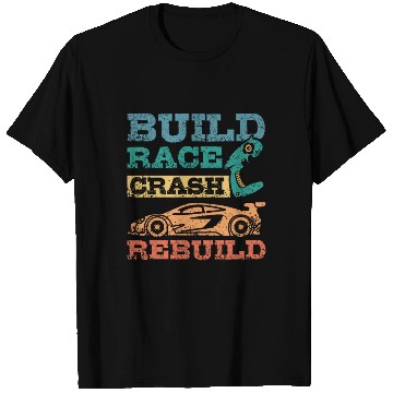 Discover Build race crash rebuild RC car T Shirts
