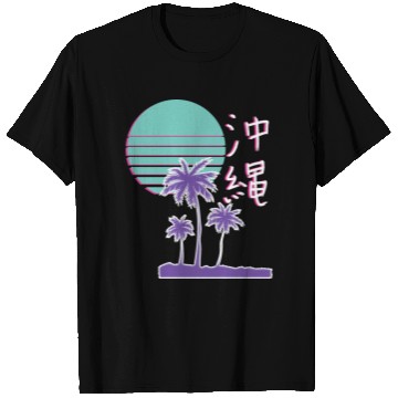Discover Japanese Okinawa Synthwave Streetwear T Shirts