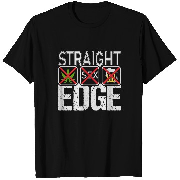 Discover Straight Edge Vegan, Against Drugs, Punk T Shirts