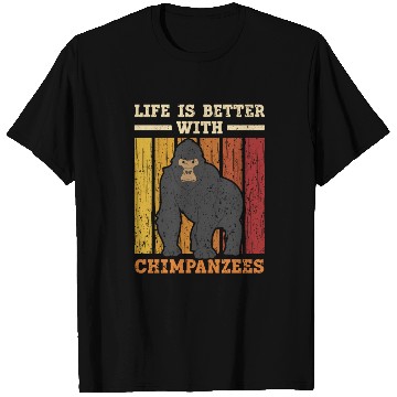 Discover Life Is Better With Chimpanzees Monkey Zookeeper T Shirts