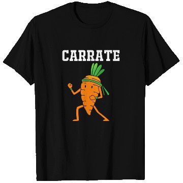 Discover Carrate Funny Vegan Carrot Doing Karate T Shirts