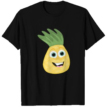 Discover Pineapple Cartoon kawaii Anime funny face T Shirts