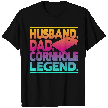 Discover Husband Dad Cornhole Legend Classic T Shirts
