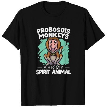 Discover Proboscis Monkeys Are My Spirit Animal Zookeeper T Shirts