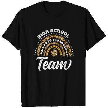 Discover High School Team Leopard Rainbow Back To School T Shirts