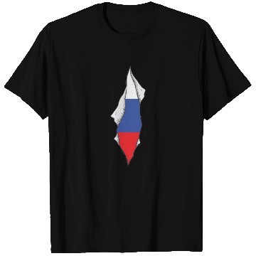 Discover Russia flag proud Russian T Shirts