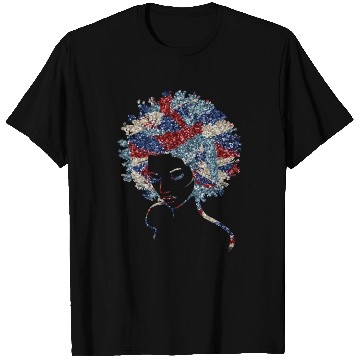 Discover Black Girl Us Flag USA T Shirts