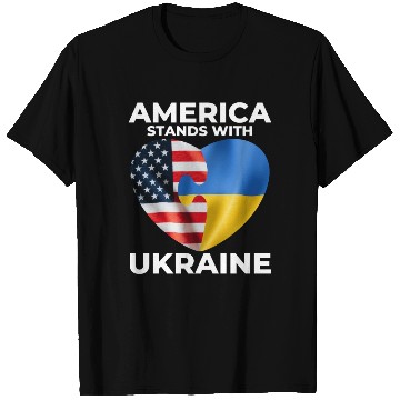 Discover America stands with Ukraine T Shirts