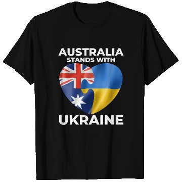 Discover Australia stands with Ukraine T Shirts