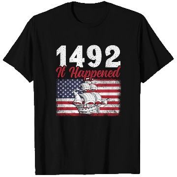 Discover Columbus Day Christopher Columbus Navigator T Shirts