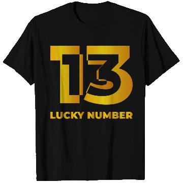Discover Lucky Number Logo Funny T Shirts