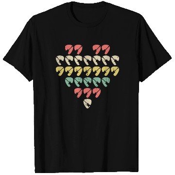 Discover Retro Heart Shaped Guitar Picks T Shirts
