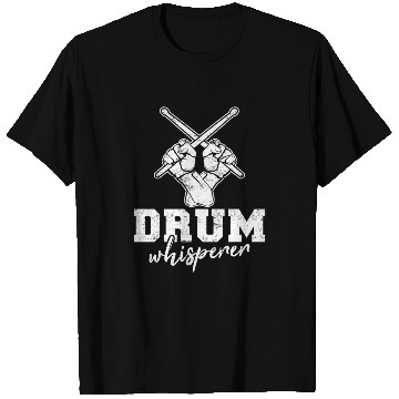Discover Drum Whisperer Funny Drummer Percussion Drums Band T Shirts