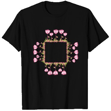 Discover square frame flowers nature square T Shirts