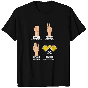 Discover Rock Paper Scissors Nothing Beats Pickleball Playe T Shirts