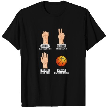 Discover Rock Paper Scissors Nothing Beats Basketball Playe T Shirts