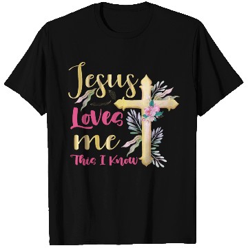 Discover Jesus Loves Me This I Know Easter Day Quotes T Shirts