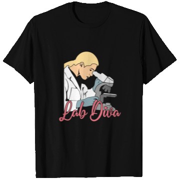 Discover Lab Diva Chemist Laboratory Technician Science T Shirts