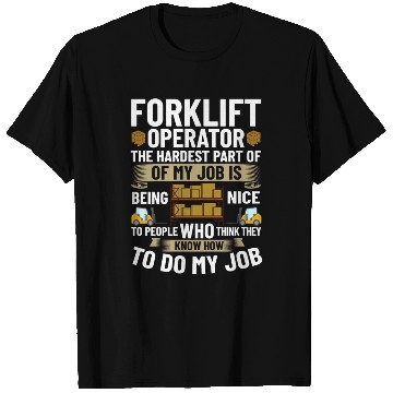 Discover Forklift Operator Driver Lift Truck Training T Shirts