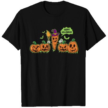 Discover Happy Halloween Carrot Pumpkin Trick Or Treat T Shirts